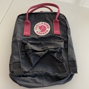 Mini Kanken Bag black & red